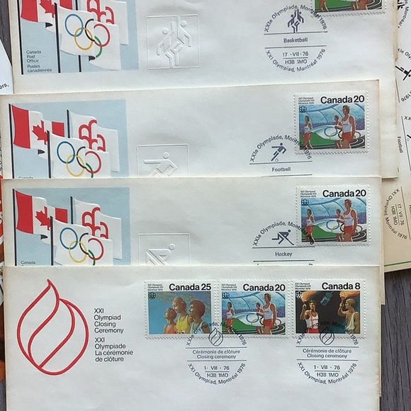 76 Montreal Olympics Team Sports Stamps, 21st Olympic Games, Souvenir, Ephemera - Picture 3 of 7